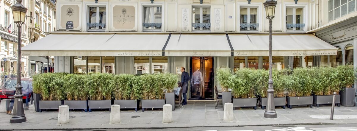 Façade du restaurant Drouant à Paris