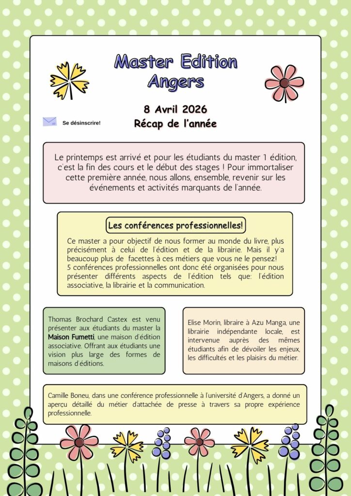 Newsletter Gwendolyne Millet